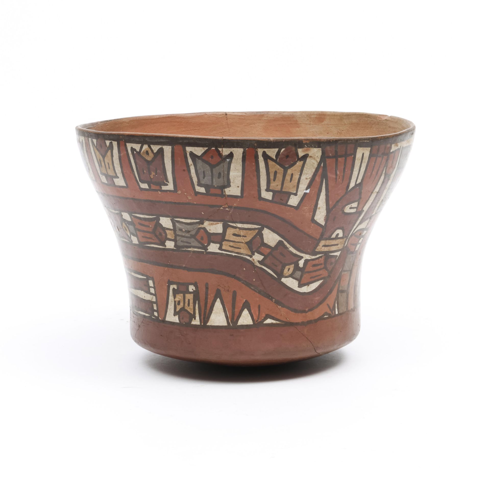 Peru, Nazca, terracotta bowl, 100-400 AD, - Bild 4 aus 4