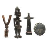 Africa, a collection of three objects,