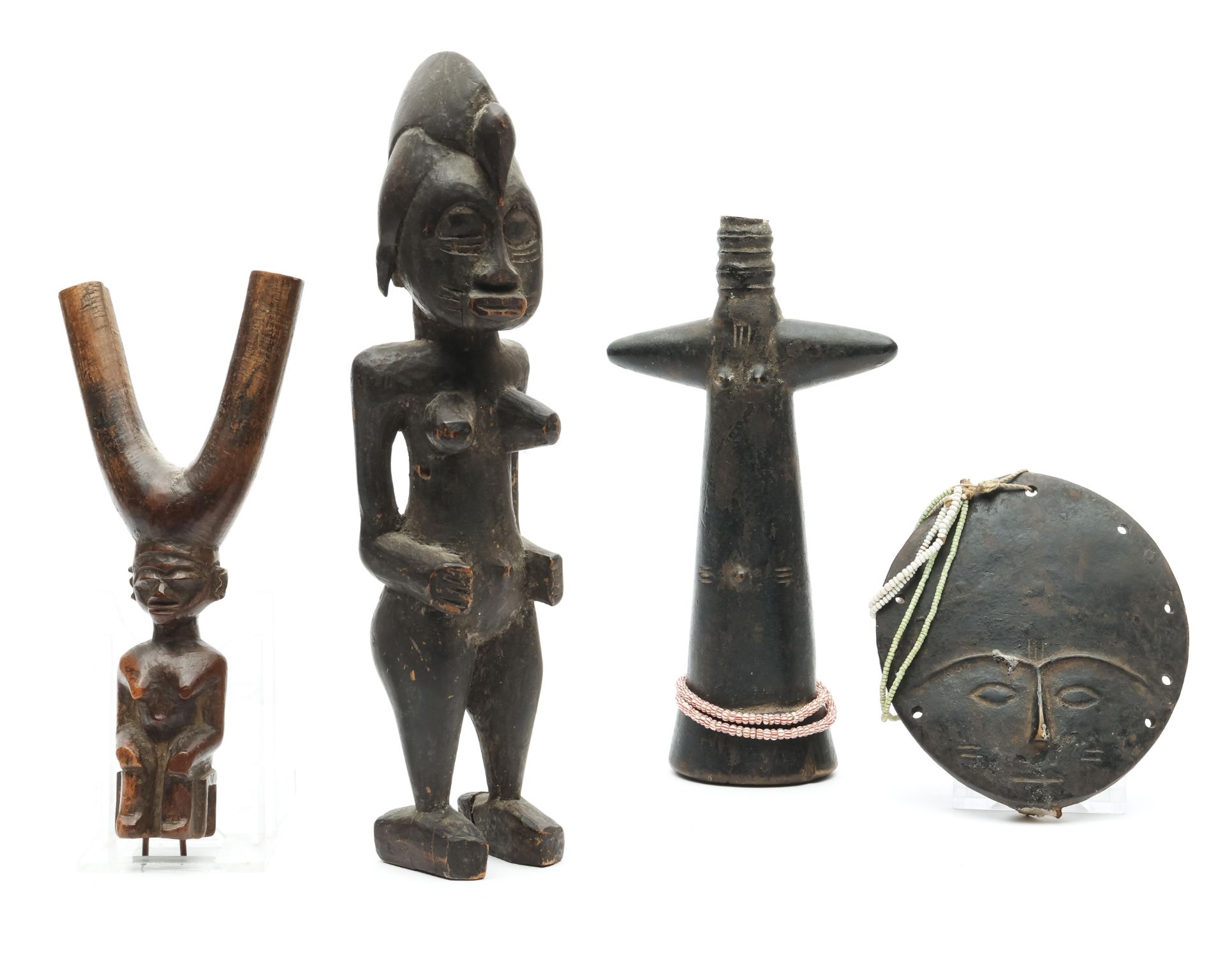 Africa, a collection of three objects,