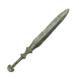 Luristan, a short bronze sword, ca. 900-700 BC.