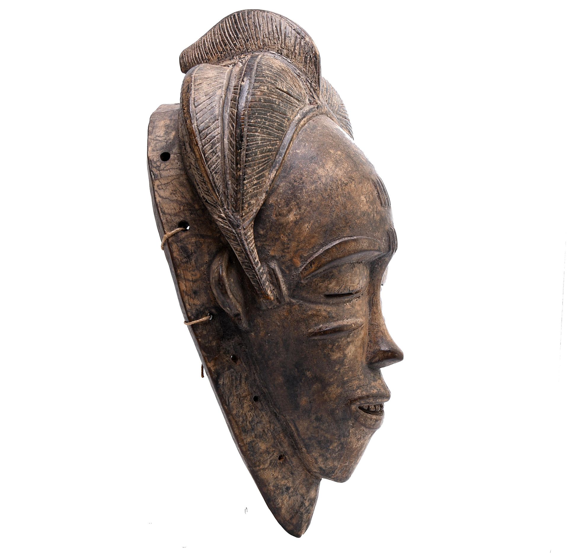 Ivory Coast, Baule, face mask. - Image 2 of 6
