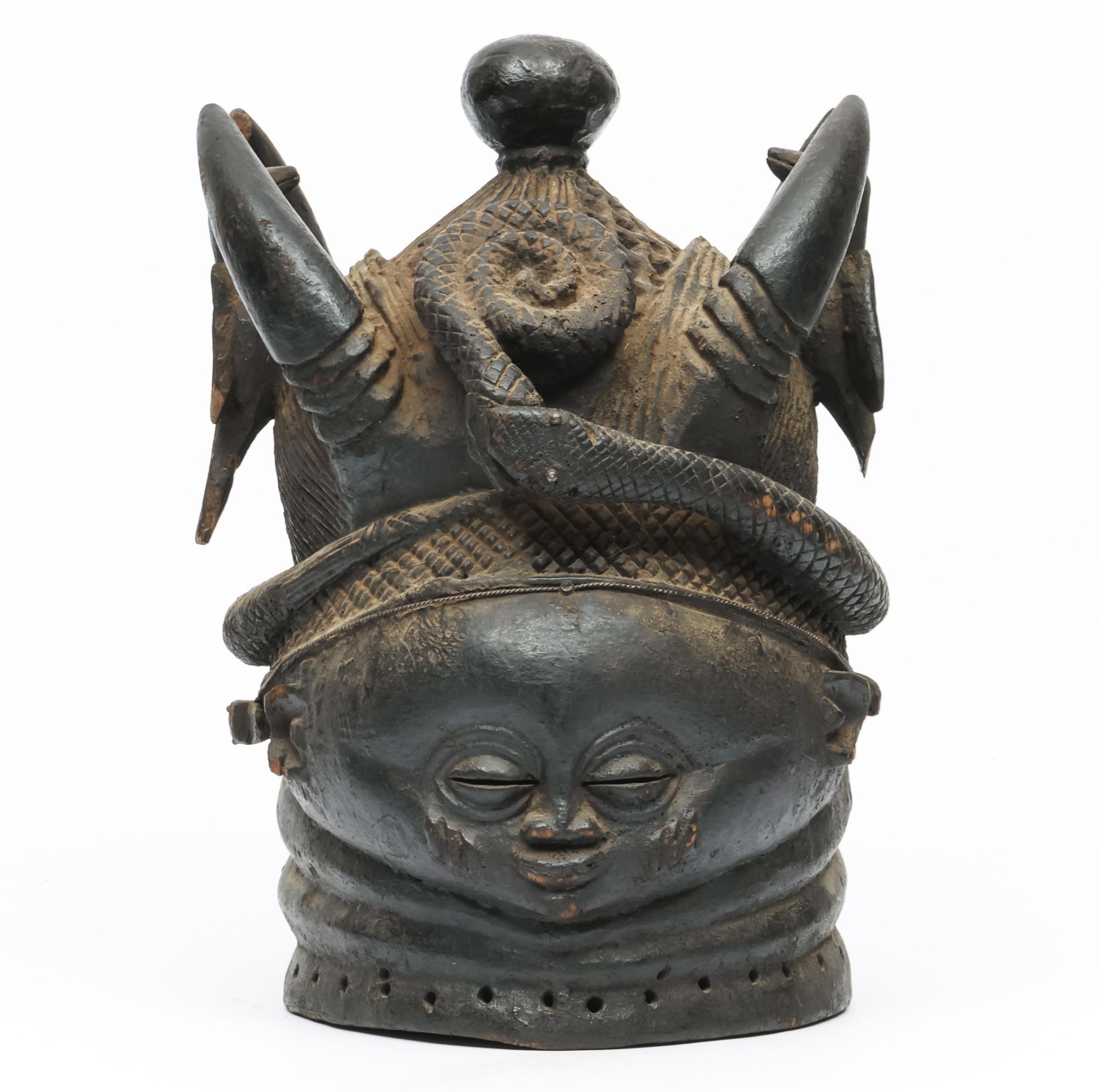 Siera Leone, Mende, helmet mask, - Image 6 of 6