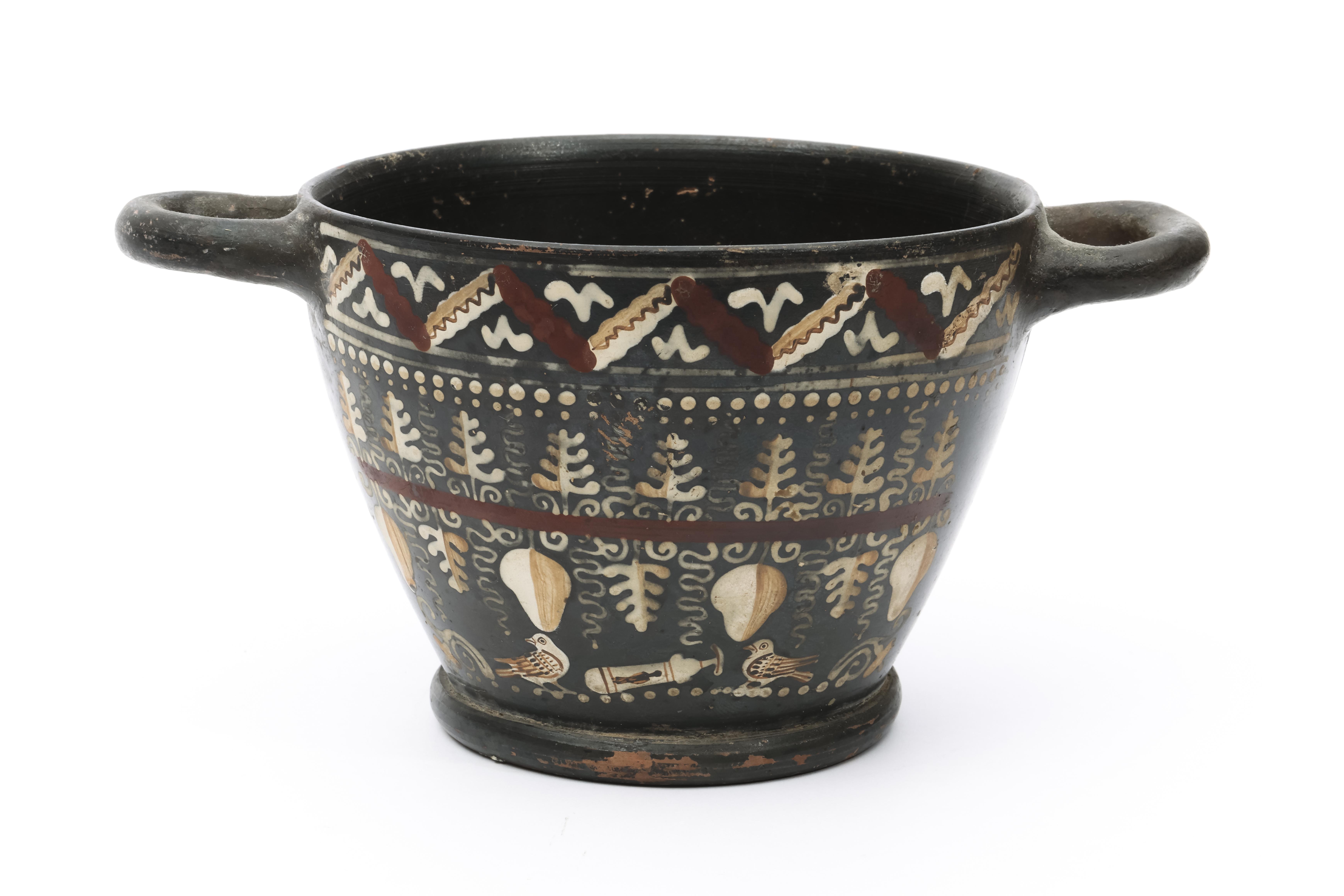 Gnathia pottery skyphos, ca. 4th century BC, - Image 4 of 4