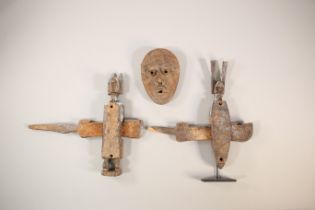 Mali, two wooden locks;