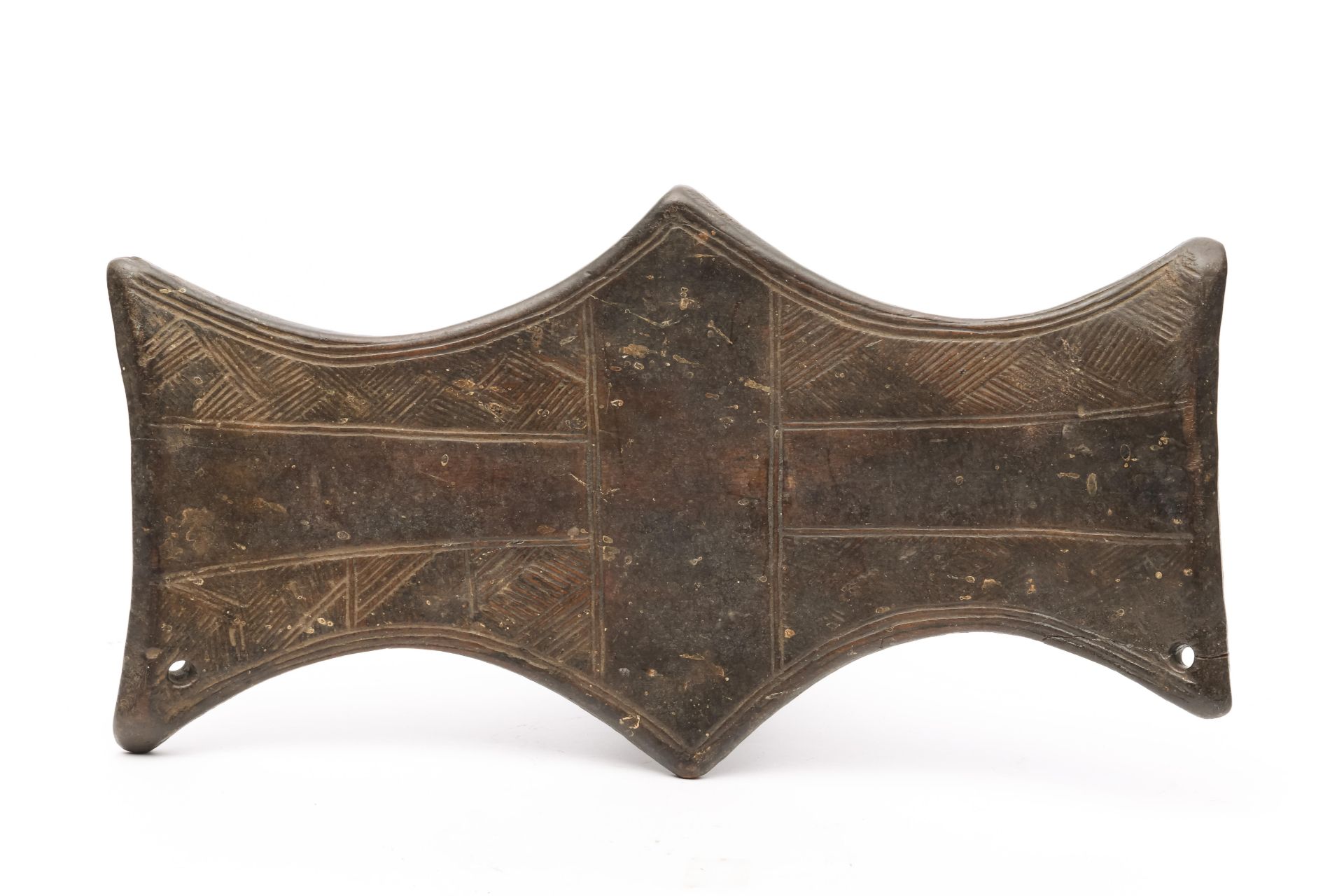 D.R. Congo, old wooden backrest (restorations) - Bild 2 aus 2