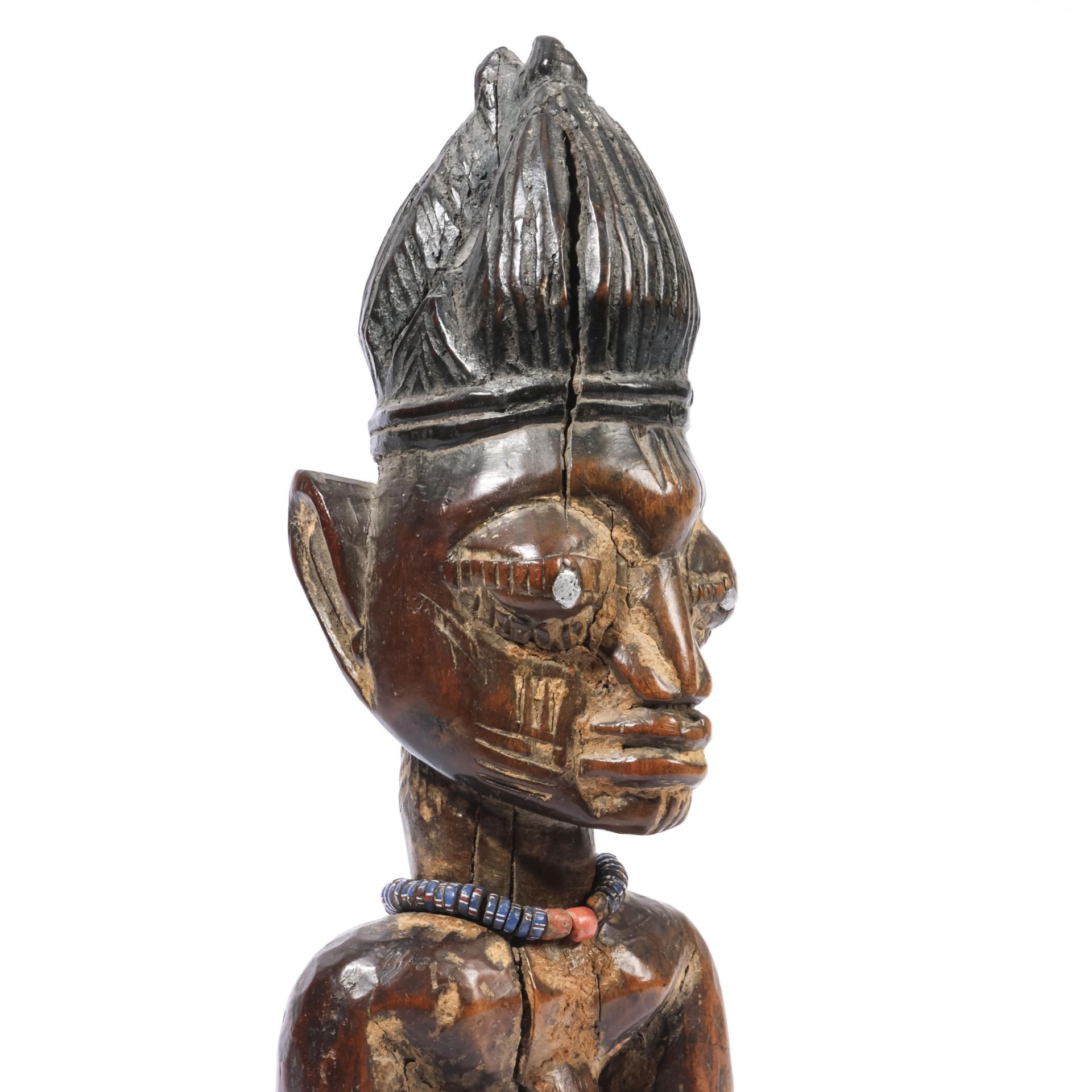 Nigeria, Yoruba, male twin figure, ibeji - Image 5 of 6