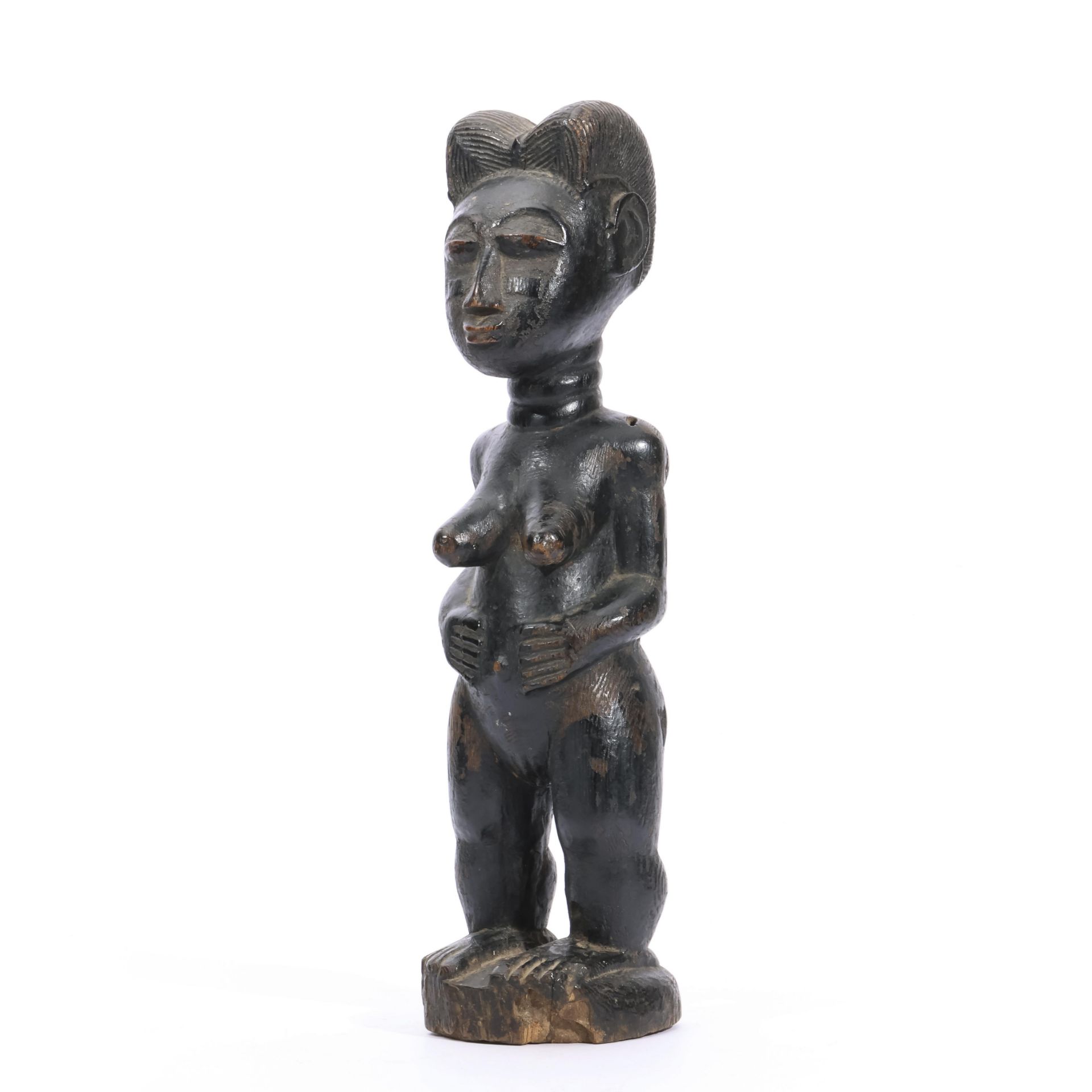 Ivory Coast, Baule, standing female figure, - Bild 5 aus 5