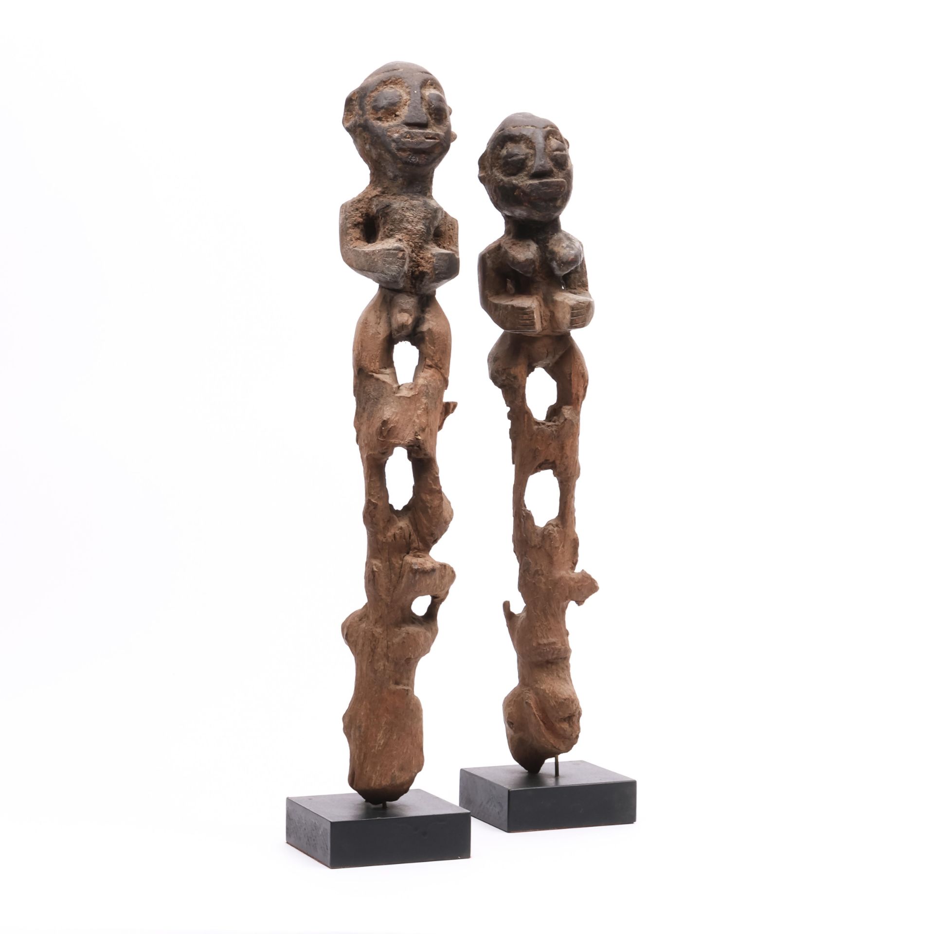 Benin, Fon, a pair of botchio figures, - Image 6 of 6