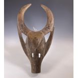 Mali, Malinke - Bamana, a buffalo mask;