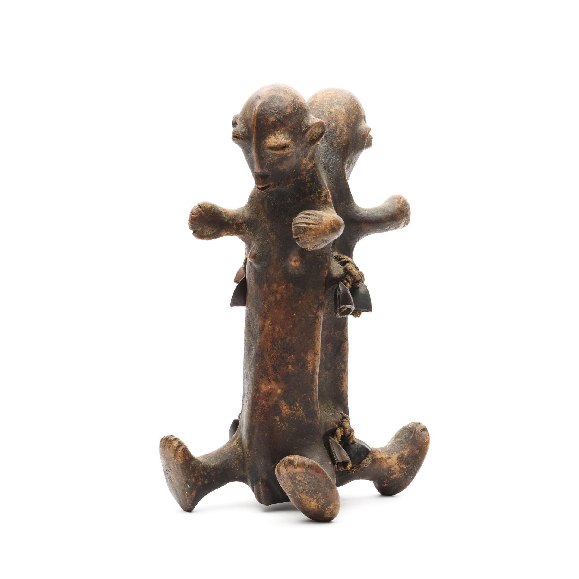 D.R. Congo, Pere, a ceramic double figure. - Bild 2 aus 6