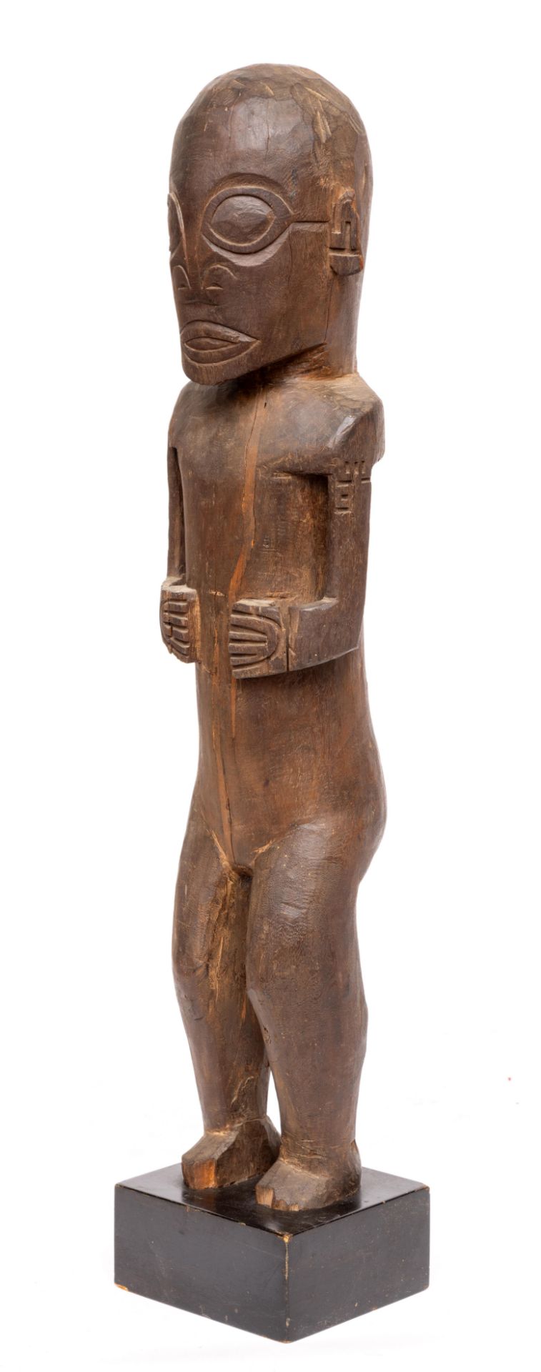 Marquesas Islands, standing Tiki figure, ca. 1900. - Bild 2 aus 5