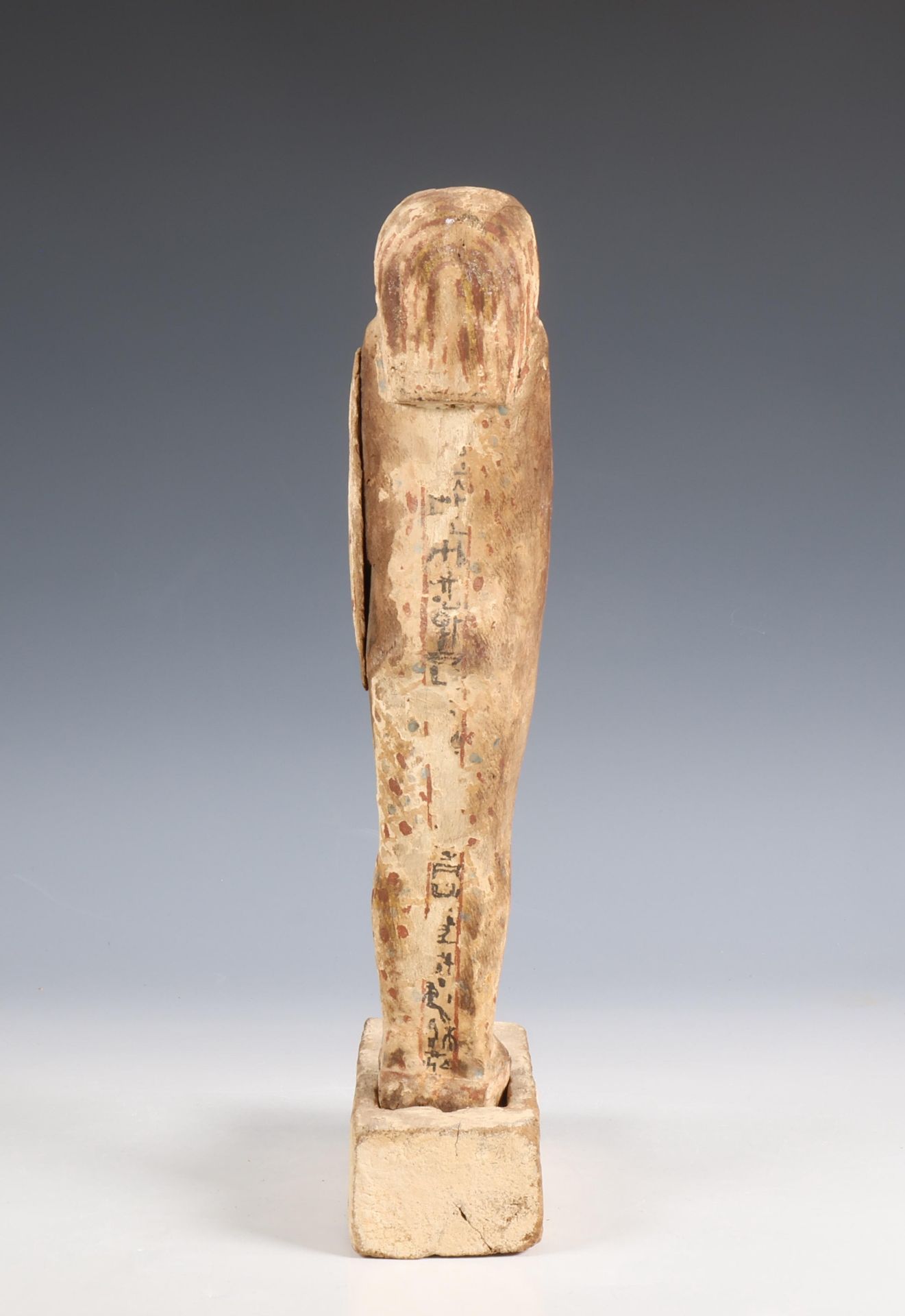 Egypt, a wooden Ptah-Sokar-Osiris, Ptolomeic Period; - Bild 5 aus 5