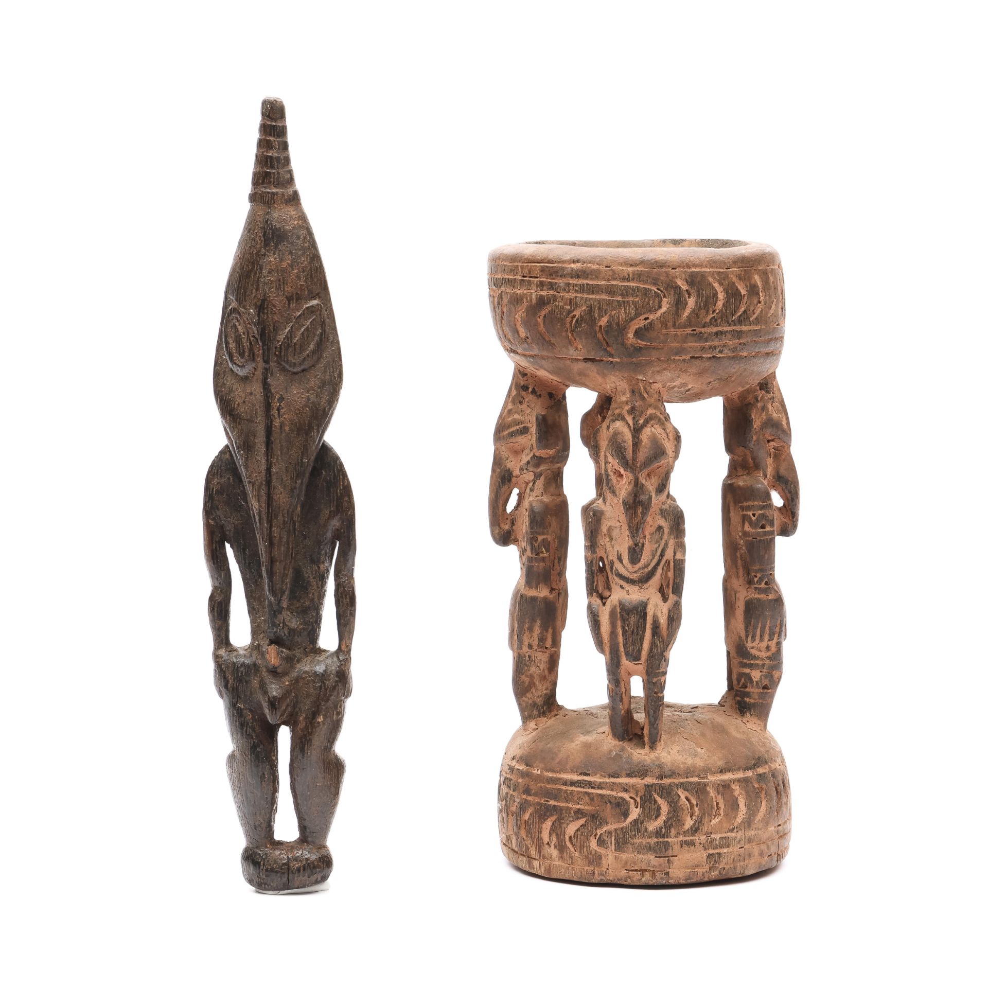 P.N. Guinea, Lower Sepik, two objects, - Bild 3 aus 3