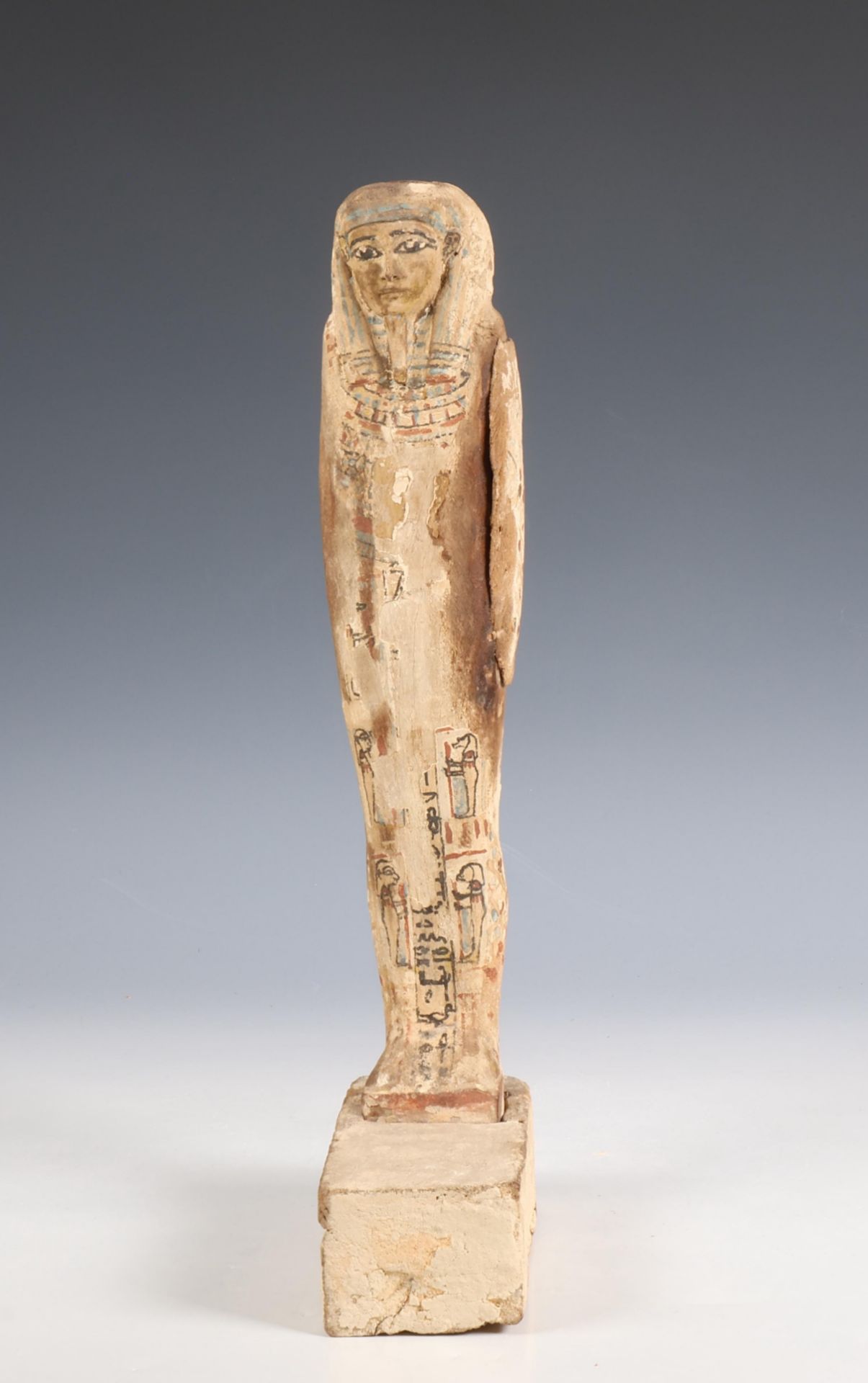 Egypt, a wooden Ptah-Sokar-Osiris, Ptolomeic Period; - Bild 3 aus 5