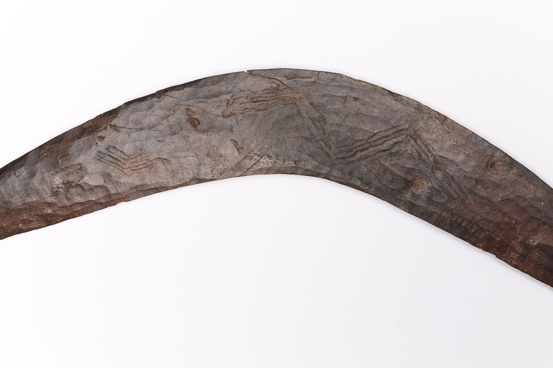 Australia, two Aboriginal boomerangs, both with a notched pattern. - Image 2 of 3