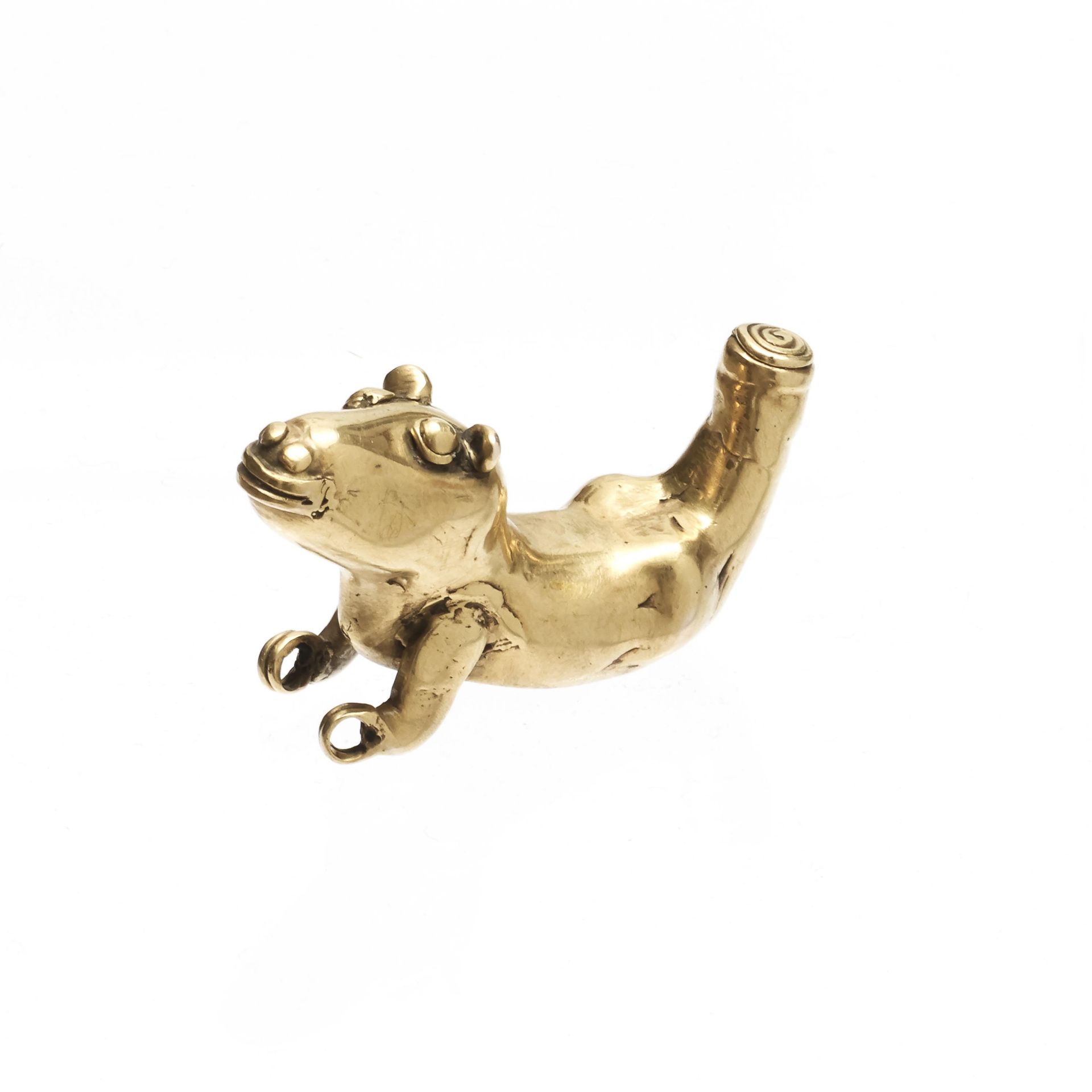 Panama, Veraguas, 11th-16th century AD, 14- kt gold pendant in the form of a animal
