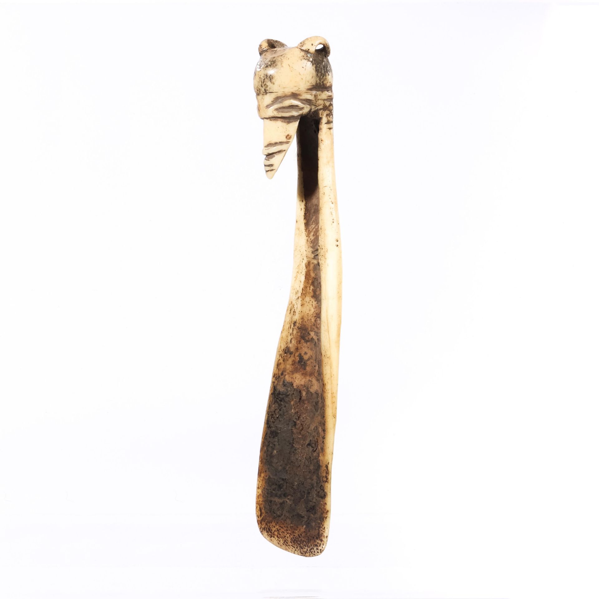 Papua New Guinea, Adzera, bone spatula, - Bild 2 aus 5