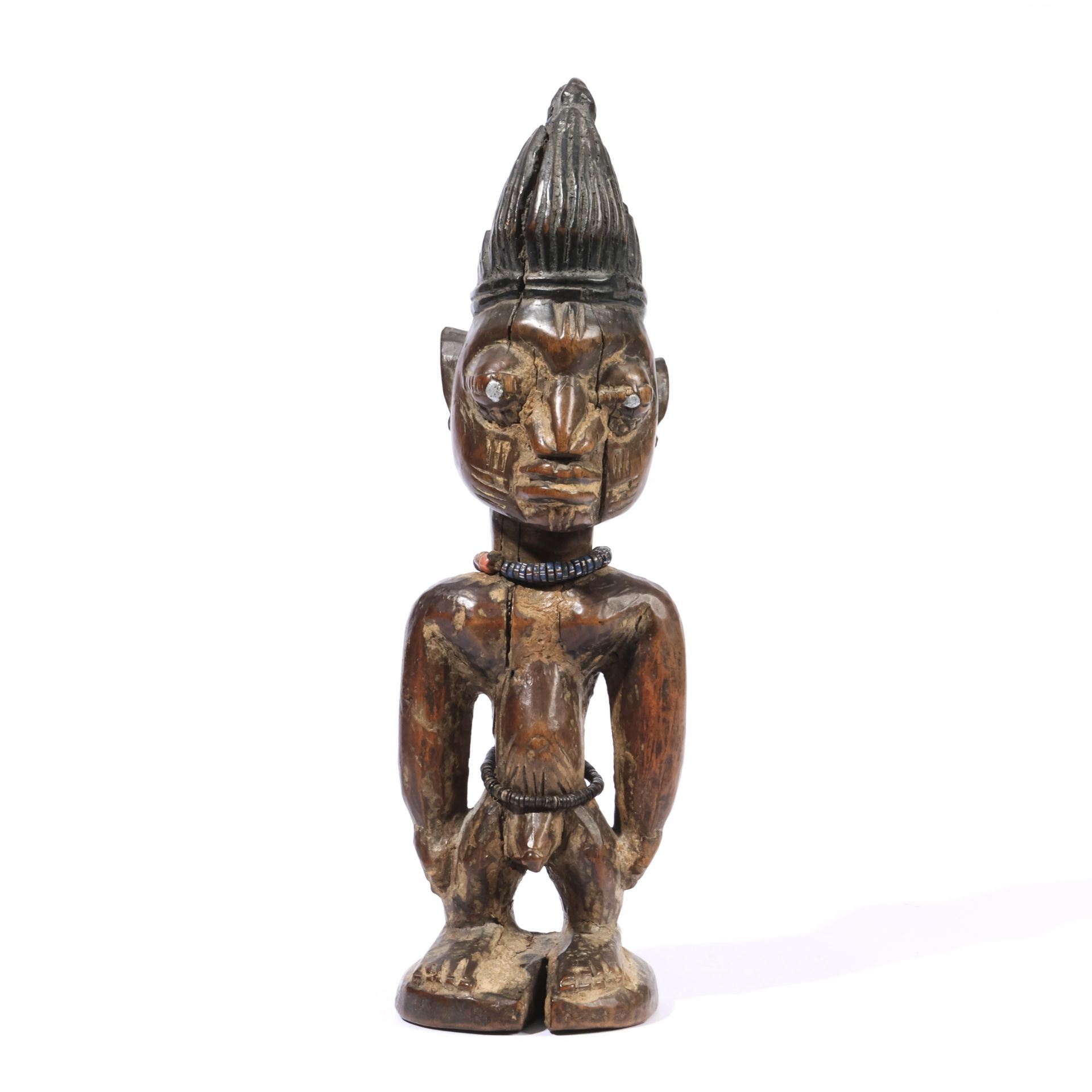 Nigeria, Yoruba, male twin figure, ibeji - Image 4 of 6