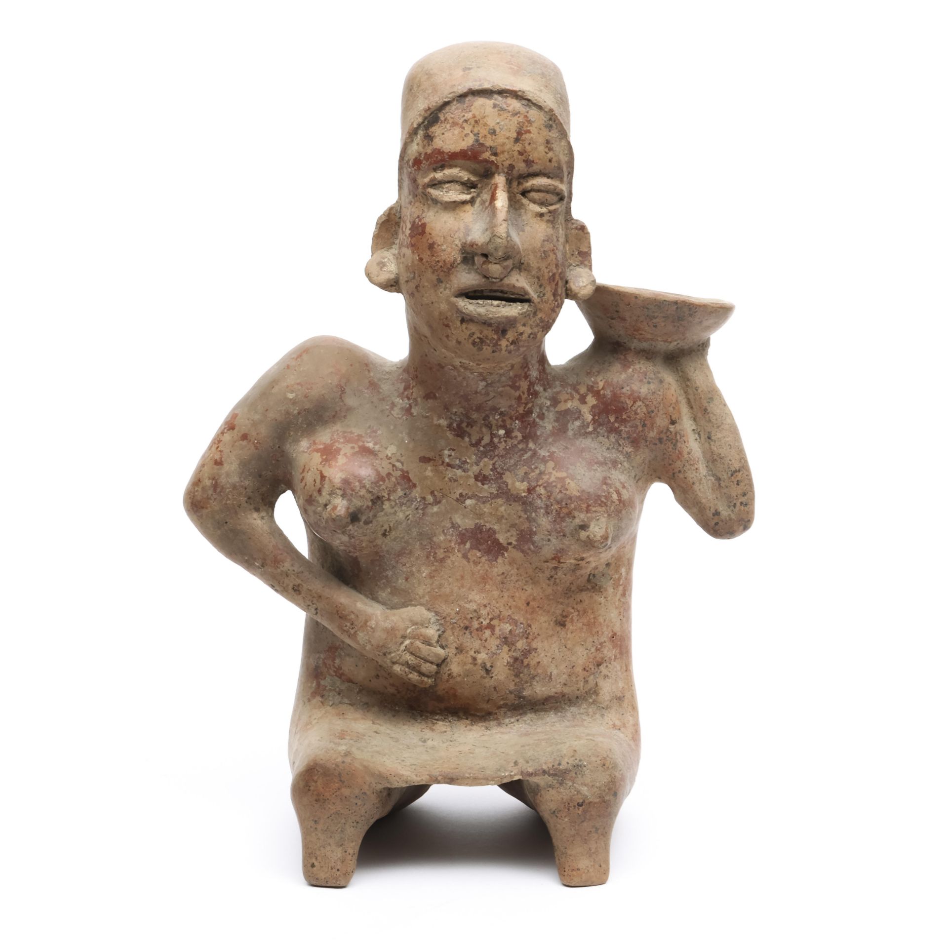 Mexico, Jalisco, a terracotta seated female figure, ca. 100 BC - 400 AD, - Bild 2 aus 6