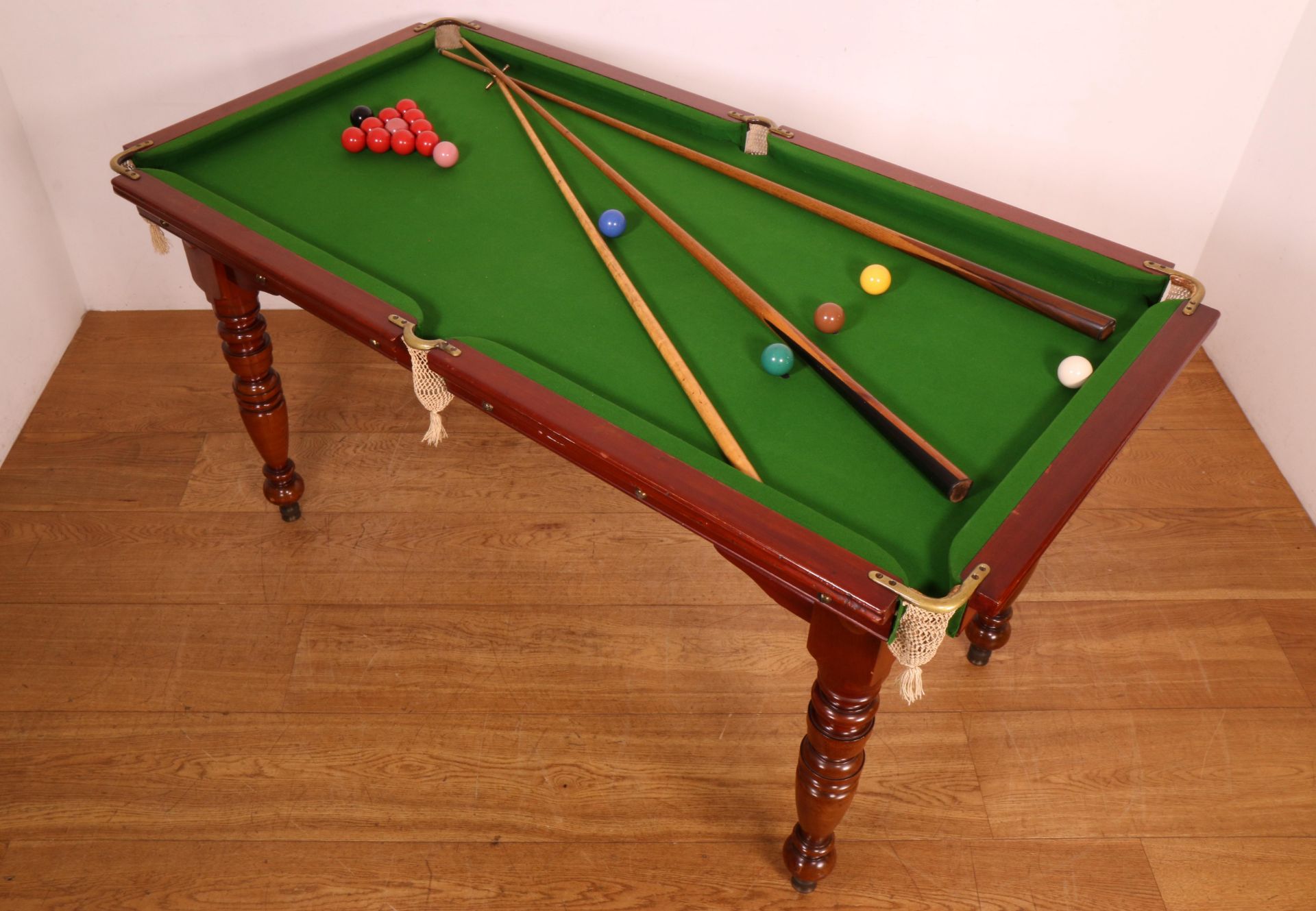 Engeland, mahoniehouten mini snookertafel, Riley, ca. 1920. - Bild 2 aus 8