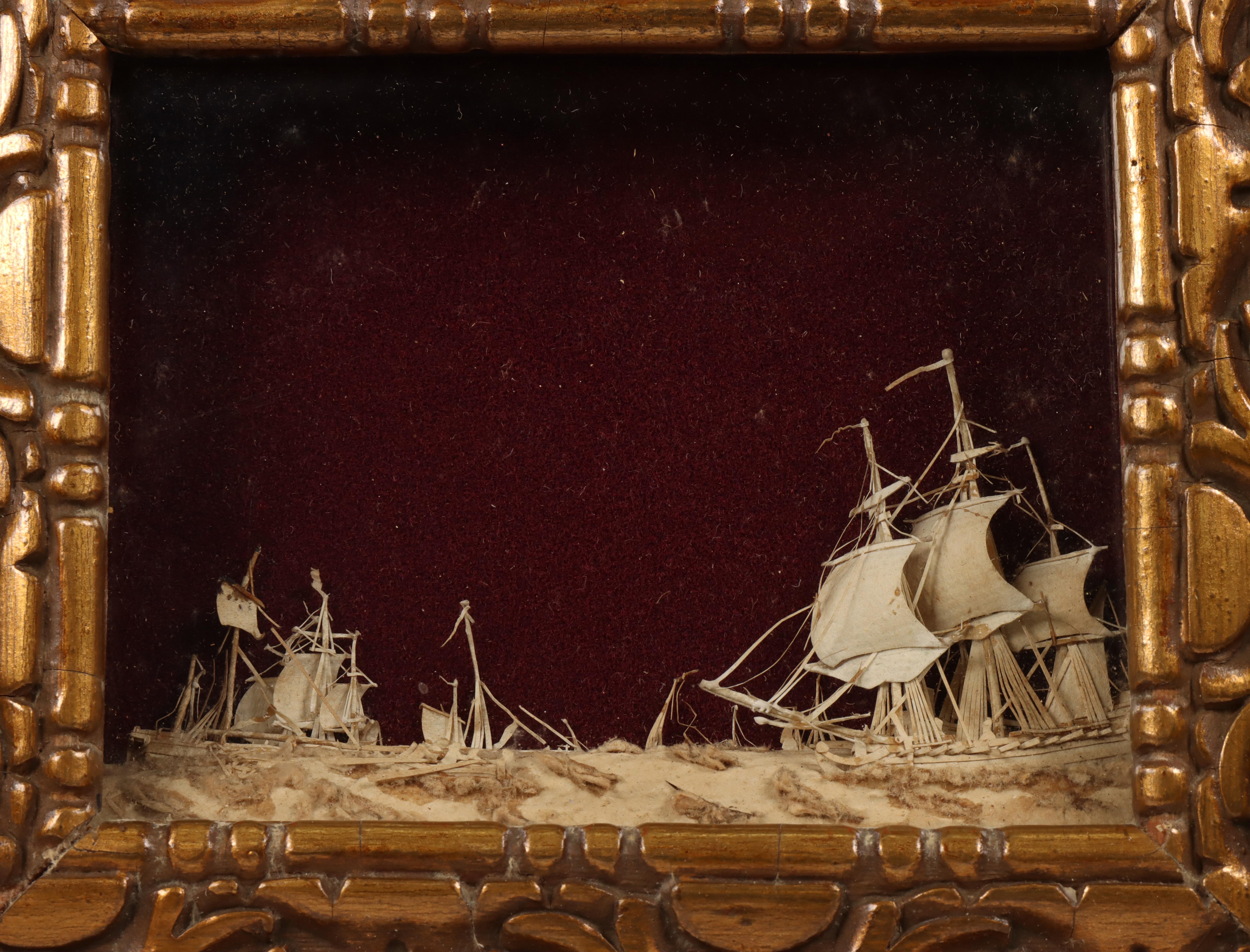 Bavelaar met voorstelling van schepen, 18e eeuw; - Image 3 of 3