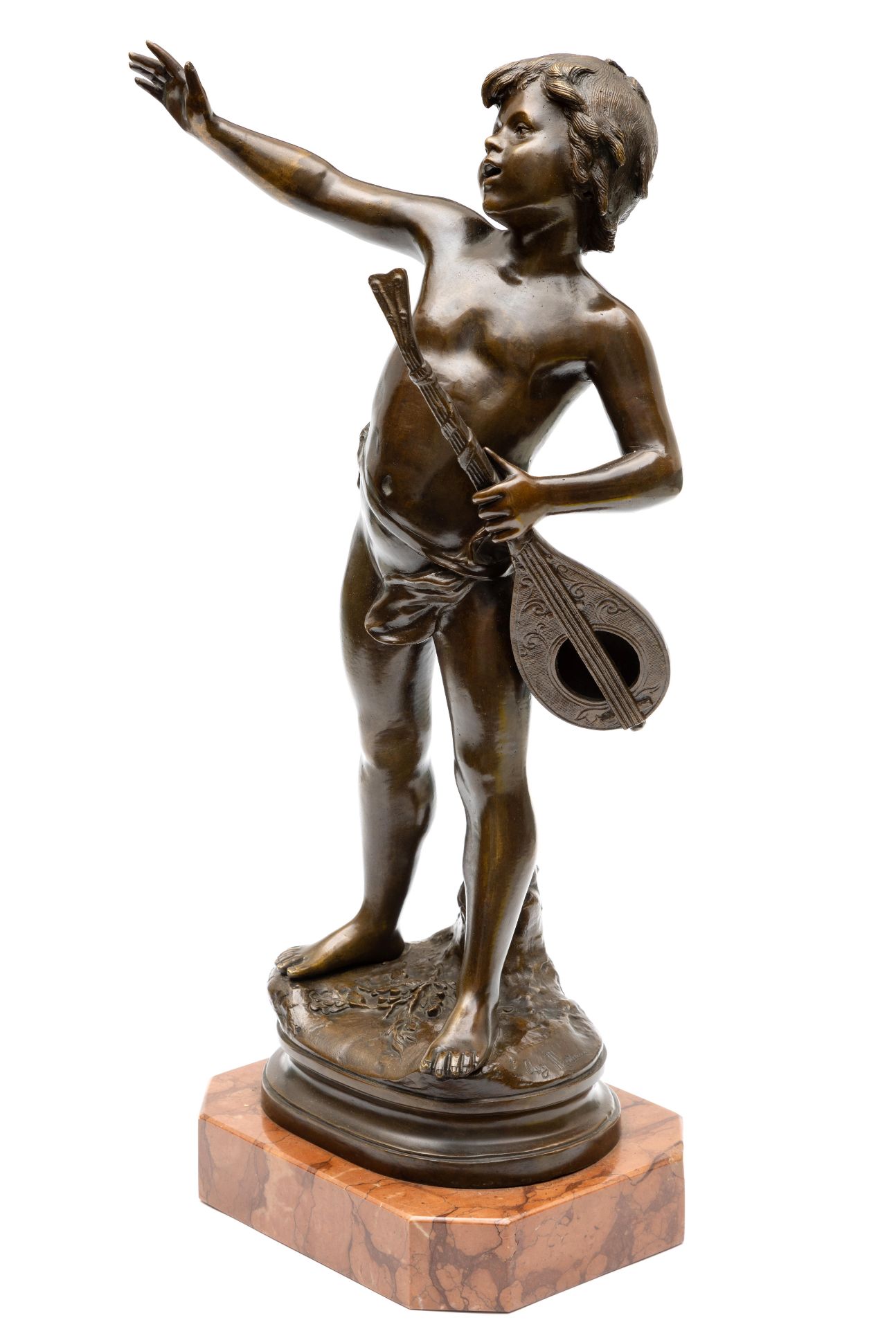 Auguste Moreau (1834-1917), bruin gepatineerd bronzen sculptuur, ca. 1920; - Bild 4 aus 4