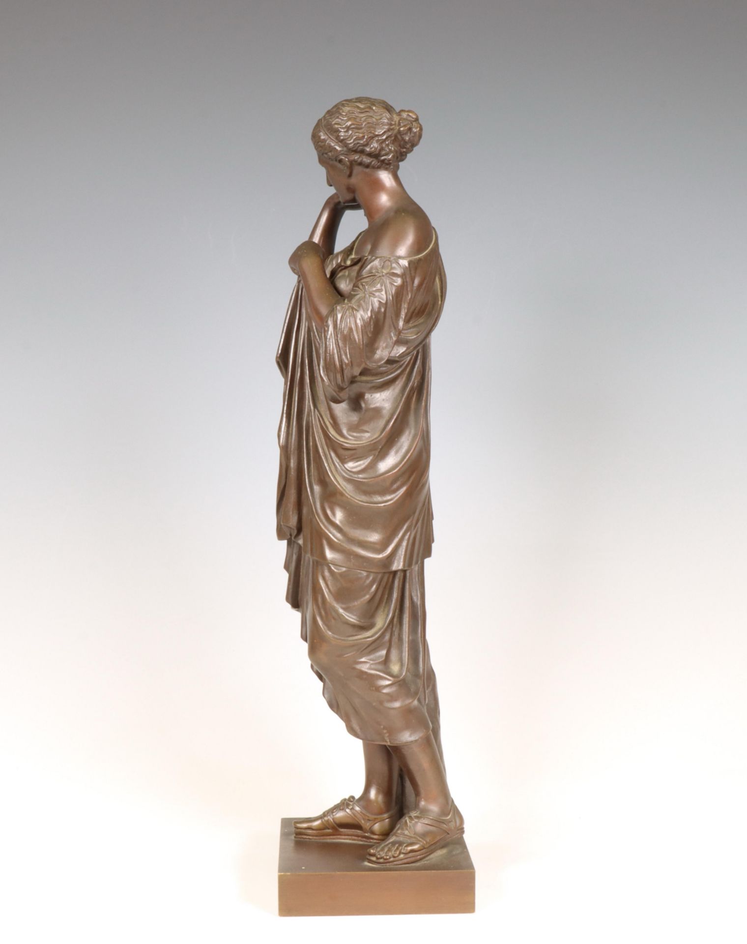 Frankrijk, bruin gepatineerde bronzen sculptuur van Artemis, naar de klassieken, 19e eeuw. - Bild 6 aus 6