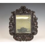 Frankrijk, spiegel in geëboniseerde gestoken lijst, barok stijl, 19e eeuw.