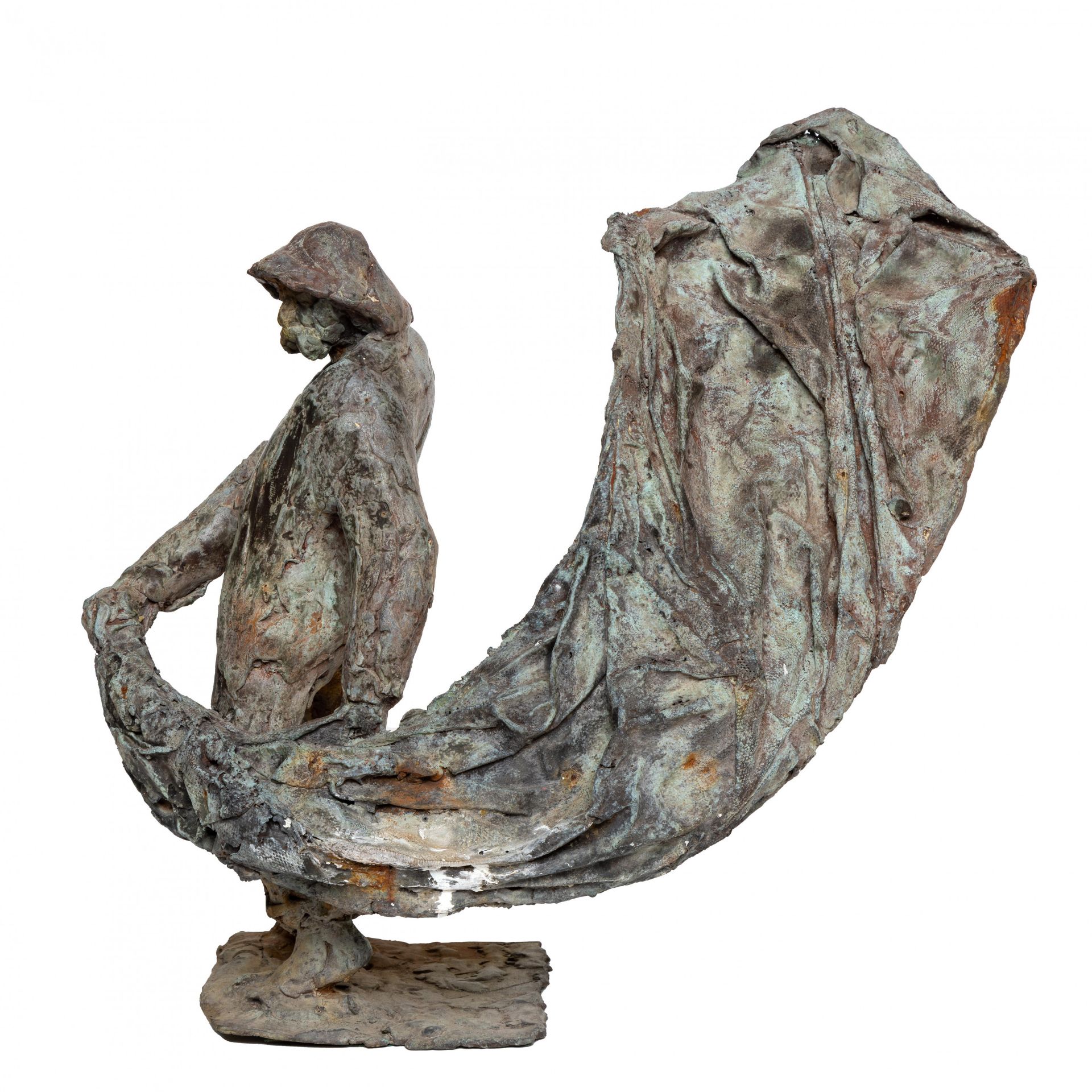 Karel Gomes (1930-2016), gepatineerd bronzen sculptuur, circa 1970.