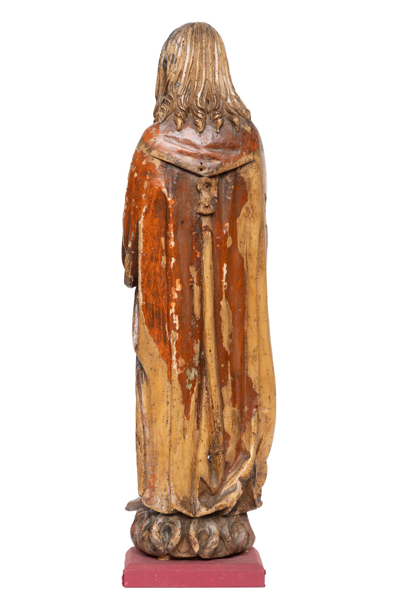 Kleefs-Gelders, lindenhouten beeld van Christus Hemelvaart, ca. 1480; - Bild 2 aus 4