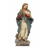 Spanje, Papier-maché sculptuur van de Madonna, circa 1800