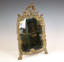 Holland, spiegel in gestoken houten lijst, Louis XV, 18e eeuw.