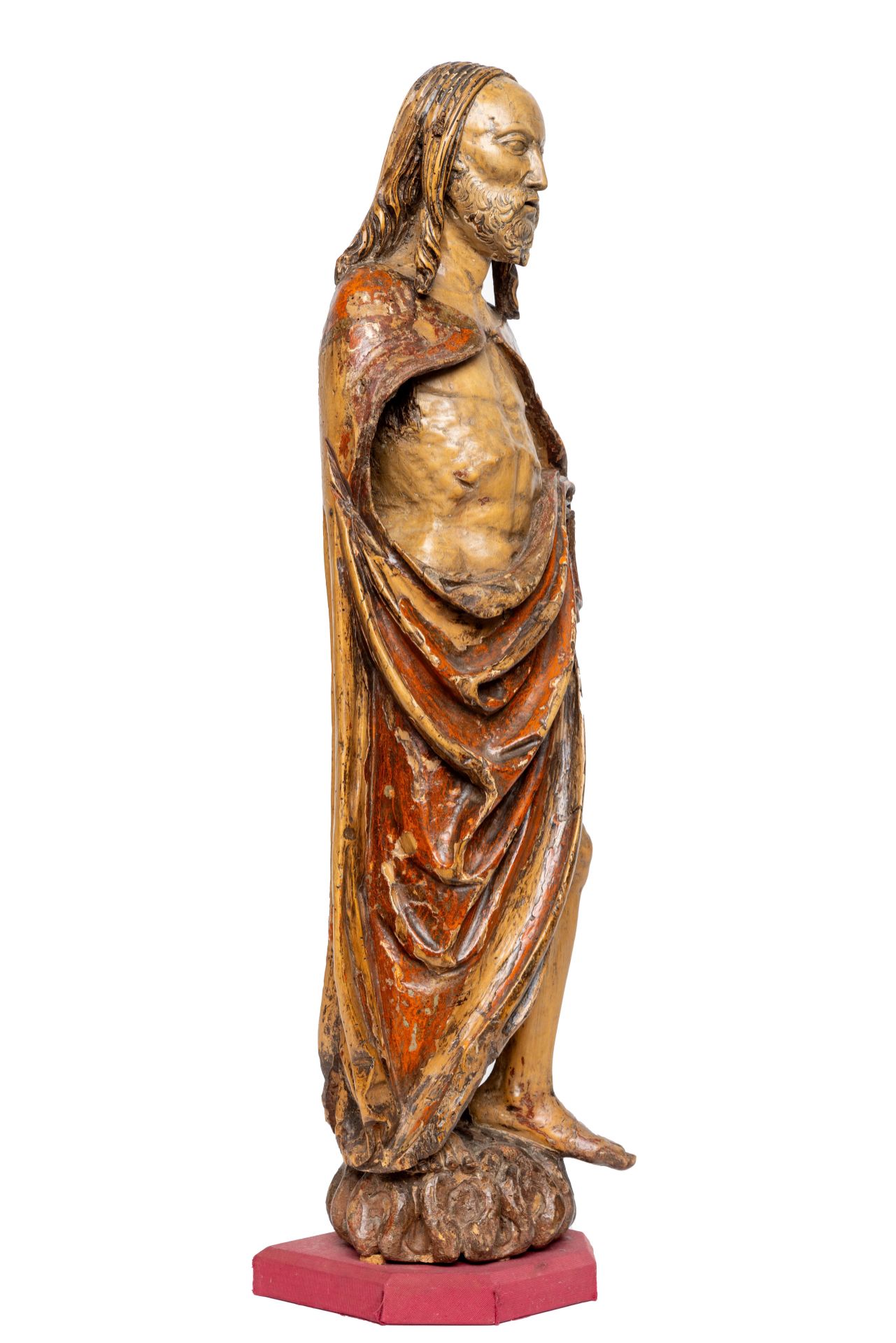 Kleefs-Gelders, lindenhouten beeld van Christus Hemelvaart, ca. 1480; - Bild 3 aus 4