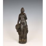 Anders Leonard Zorn (1860-1920) Gepatineerd bronzen sculptuur, staand vrouwelijk naakt, circa 1910.