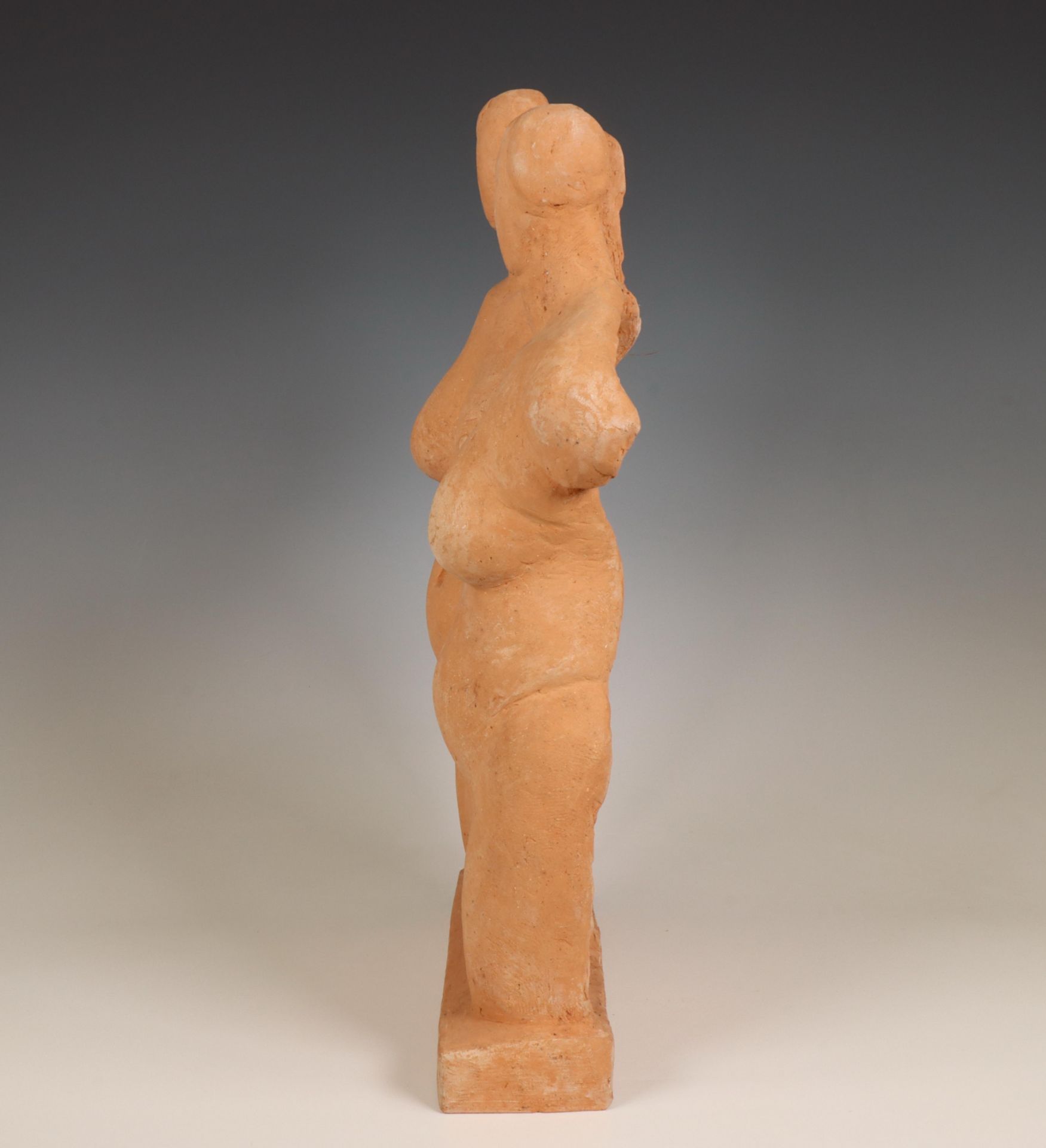 Jan-Willem (Noekie) Rädecker, terracotta vormstuk, 'twee vrouwen', 1993. - Image 7 of 7