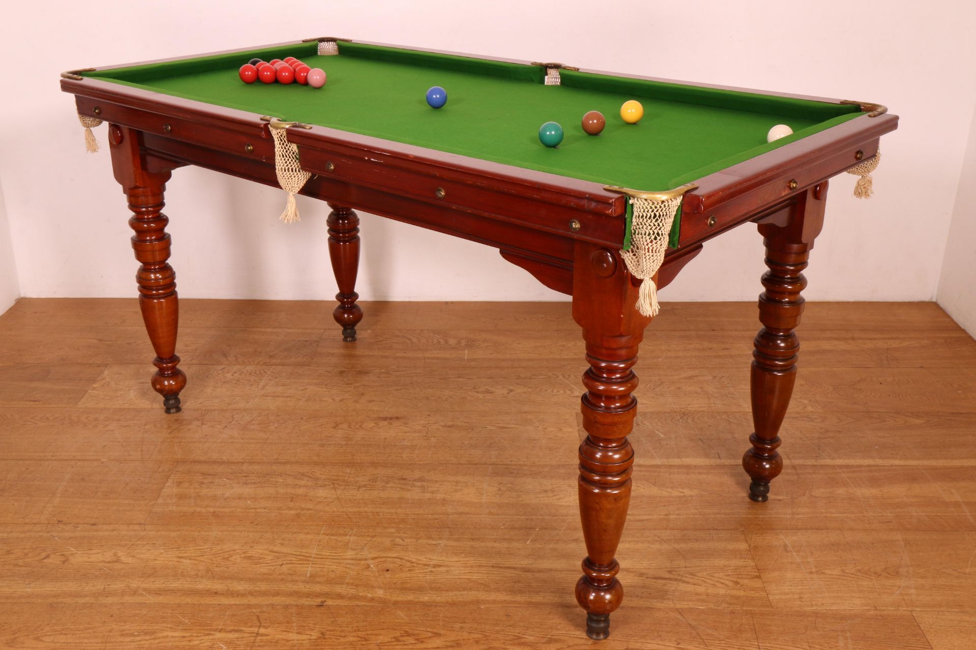 Engeland, mahoniehouten mini snookertafel, Riley, ca. 1920. - Bild 5 aus 8