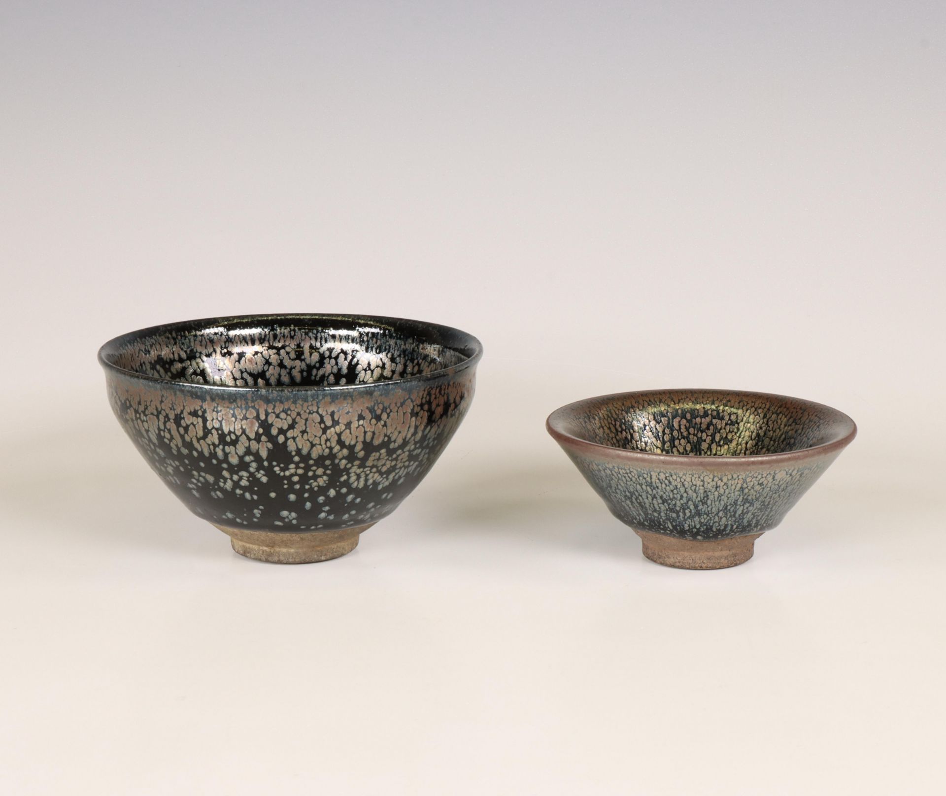 China, two silver-spot earthenware bowls, possibly Song dynasty (960-1279), - Image 6 of 6