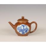 China, café-au-lait-glazed teapot and cover, 18th century,