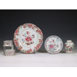 China, a small collection of famille rose porcelain, 18th-19th century,