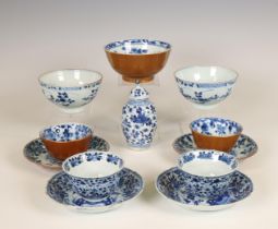 China, collection of blue and white porcelain, Kangxi porcelain-18th century,