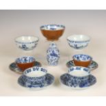 China, collection of blue and white porcelain, Kangxi porcelain-18th century,