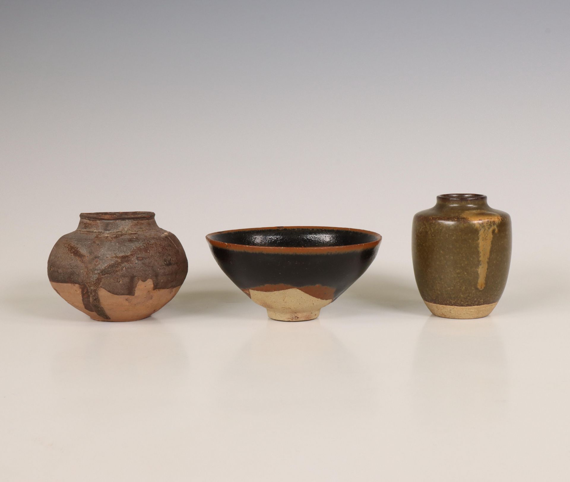 Japan and China, three tea-ceremony pieces,