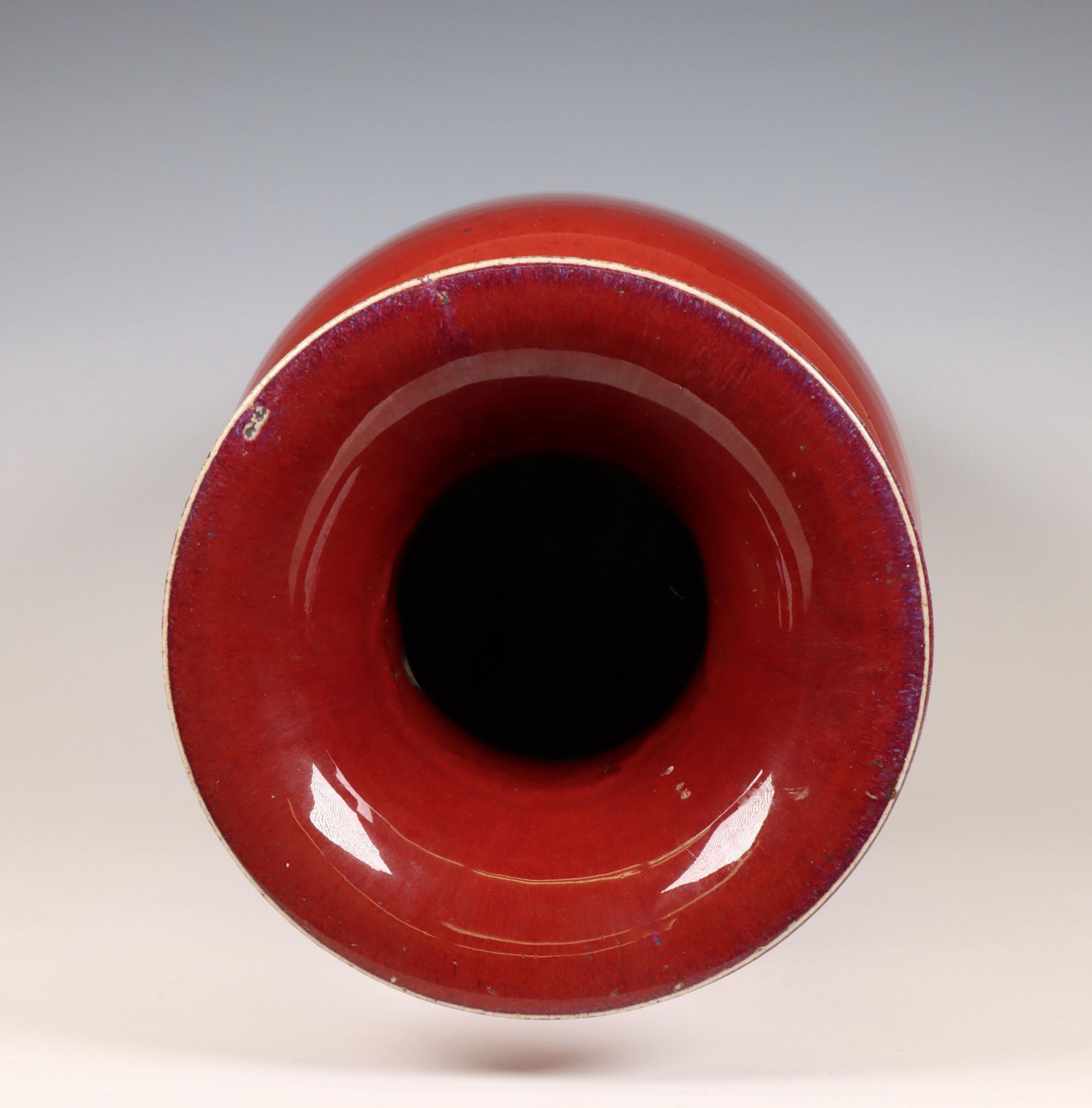 China, a large copper-red-glazed baluster vase, 19th century, - Bild 4 aus 6