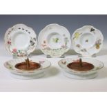 China, a collection of famille rose porcelain candleholders, 20th century,