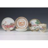 China, a small collection of export porcelain, 18th century,