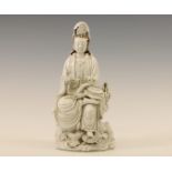 China, Dehua porcelain figure of Guanyin, modern,