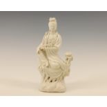 China, Dehua porcelain figure of Guanyin, modern,