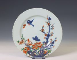 China, verte-Imari porcelain dish, 19th century,