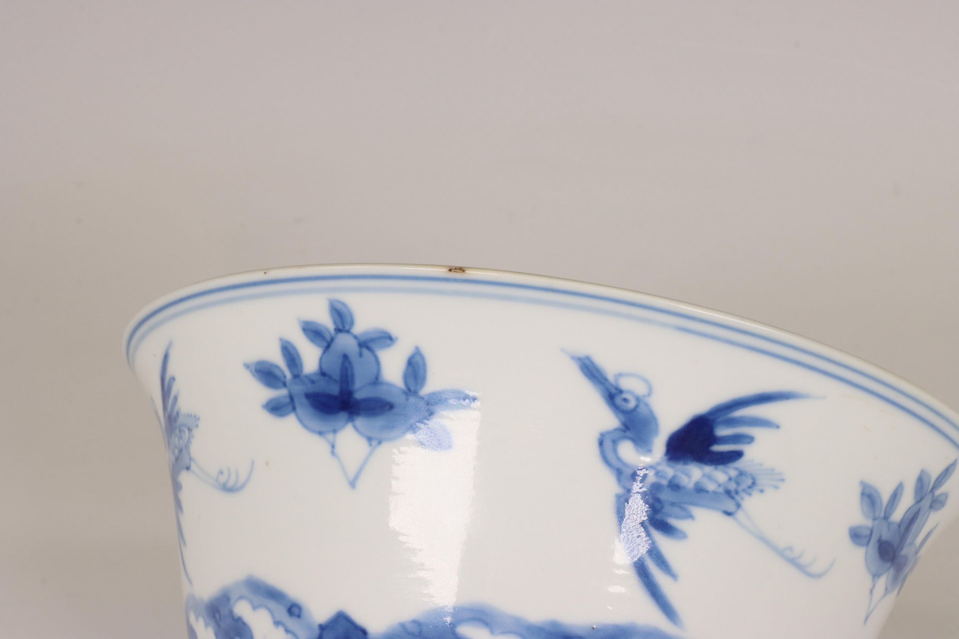 China, a blue and white porcelain bowl, Kangxi period (1662-1722), - Image 6 of 7