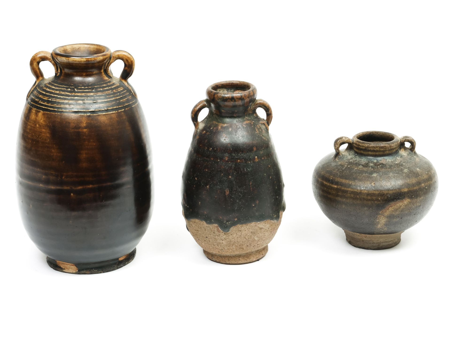 China, three brown-glazed vessels, Song dynasty (960-1279), - Bild 2 aus 2